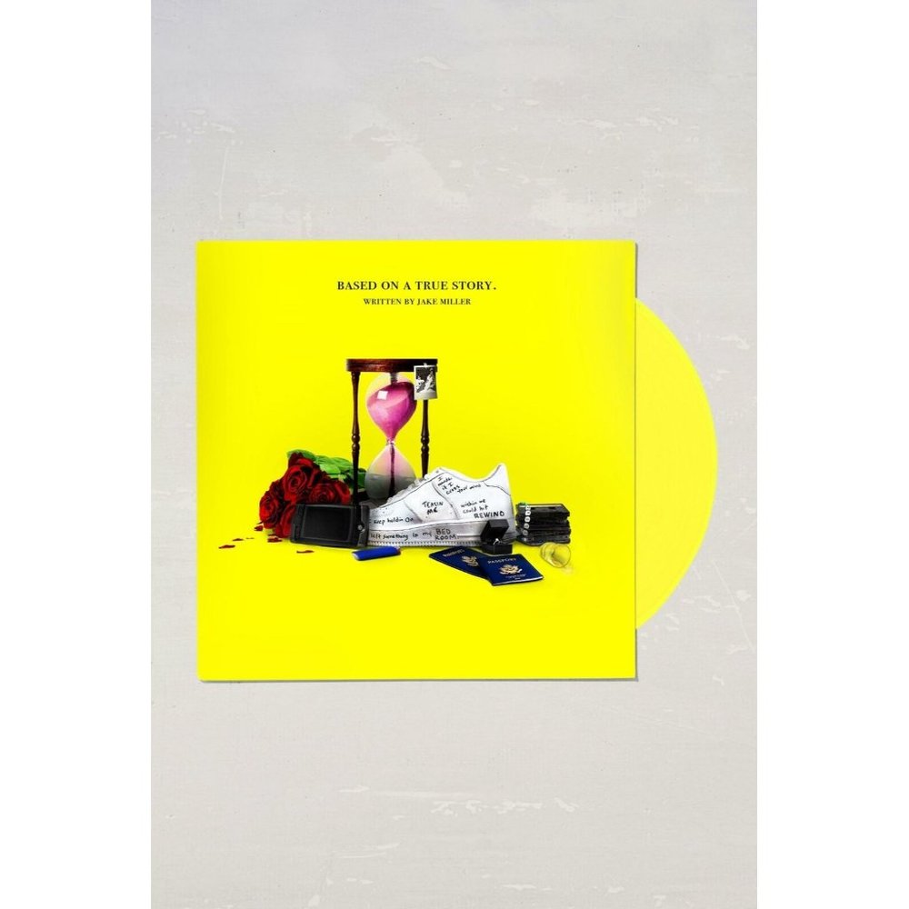 Jake Miller Based On A True Story UO Limited Trans Yellow Vinyl Record Album New